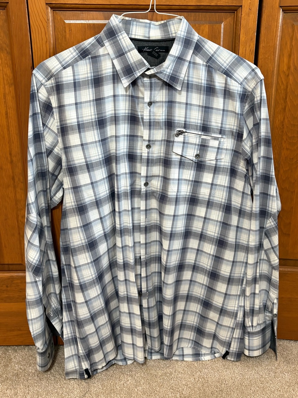 Kenneth Cole New York Plaid Button-Down Shirt